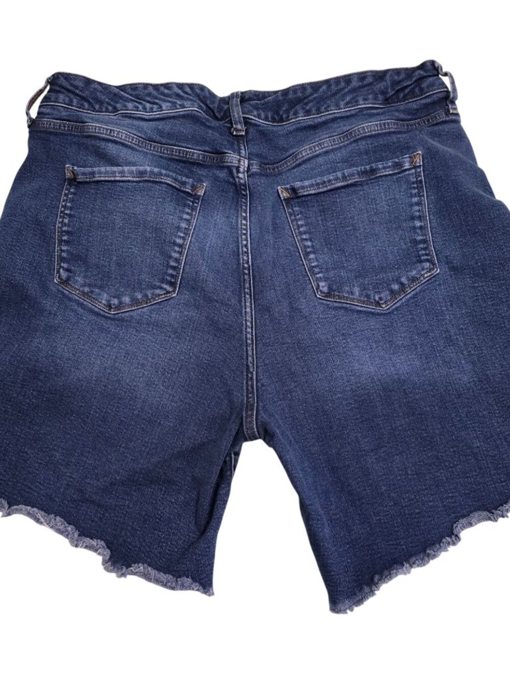 Set of 2 ANA Womens High-Rise Denim Shorts 18W and 20W Frayed  Stretch 8" Inseam - Picture 9 of 12